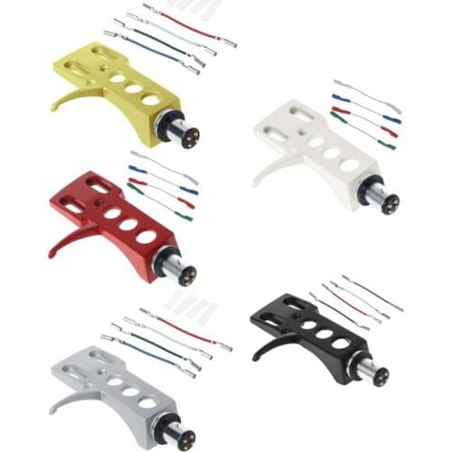 T3EE Turntable Headshell Mount Universal LP Phono Cartridge Replacement Phonograph Head Holder Stylus Lead Wire