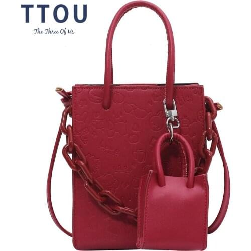 Vintage Fashion Women Tote Bucket Bag 2021 New Quality PU Leather Womens Designer Handbag High Capacity Shoulder Messenger Bag