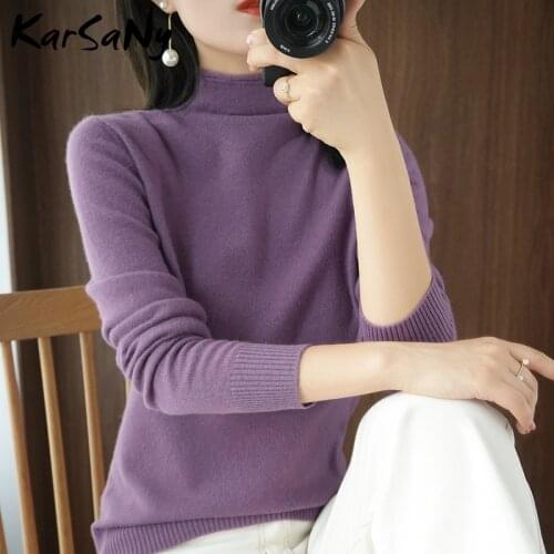 Knitted Sweater Women Warm 2021 Pullovers Winter Clothes Autumn Tops Ladies Turtleneck Sweaters For Women Sweater Korean Style