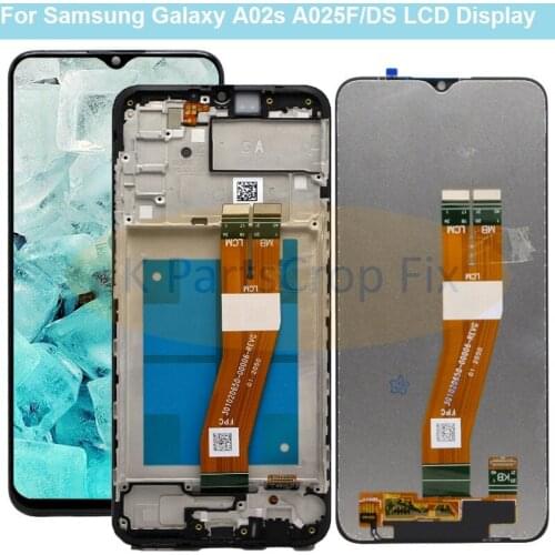For Samsung Galaxy A02s A025 LCD With Frame Display Touch Screen Digitizer For Samsung A02s A025M A025F/DS A025G/DS A025M LCD