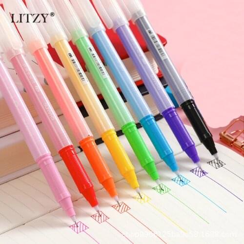 8pcs Colorful Journal Planner Marker Fineliner Pens for School Office Pen Set Ink Pen Art Supplies Painting Stationery Gifts