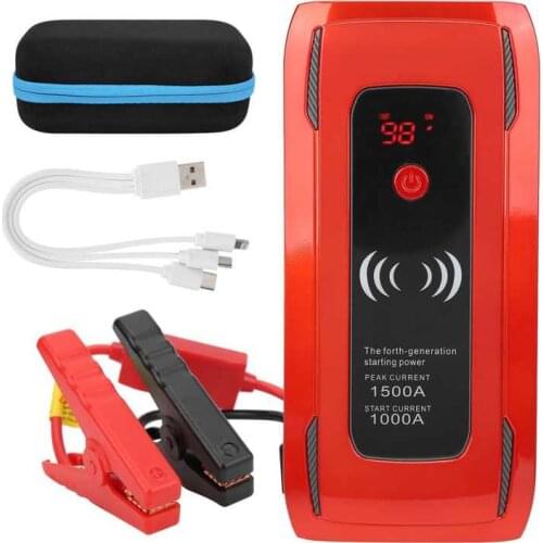 Bornes bateria battery terminals 26000mAh Car Jump Starter Power Bank Multifunction 1500A Dual USB Emergency Light Universal