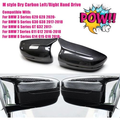 Hand Drive Dry Carbon Fiber Rearview Side Mirror Cover For BMW 3 Series G20 G28 G32 5 Series G20 G30 G32 G11 G12 G38 G28 G14 G15