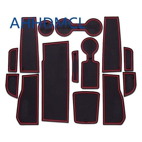 Car Anti-Dirty Pad Door Groove Gate Slot Cup Armrest Storage Pad Anti-Slip Mat For Chevrolet Cruze 2015 2016