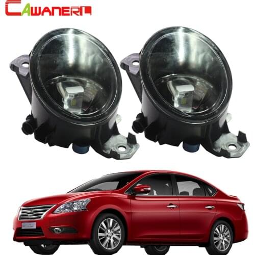 Cawanerl For Nissan Sylphy 2006 2007 2008 Car Front Fog Light Assembly Lampshade + H8 H11 LED / Halogen Bulb 12V Accessories