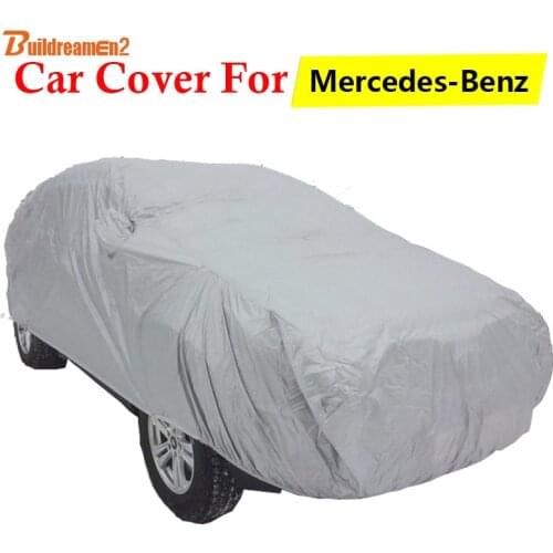 Buildreamen2 For Mercedes-Benz C C63 C55 C43 C36 AMG Car Cover Automotive Sun Shade Rain Snow Scratch Resistant Cover Dust Proof