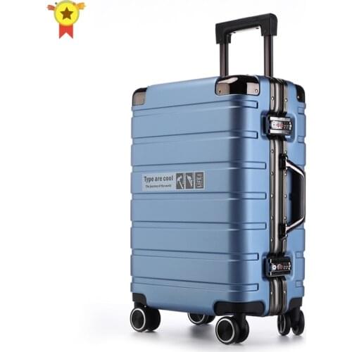 20"26"inch Large capacity password box Aluminum frame Rolling Suitcase Travel Luggage Bag Universal wheel trip Box Trolley Case