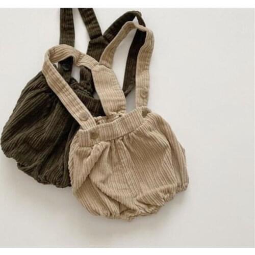 Baby Romper Corduroy Autumn Boy Jumpsuit Sleeveless Newborn Baby Clothes Korea ropa de bebe Infant Boy Girl Romper Overalls