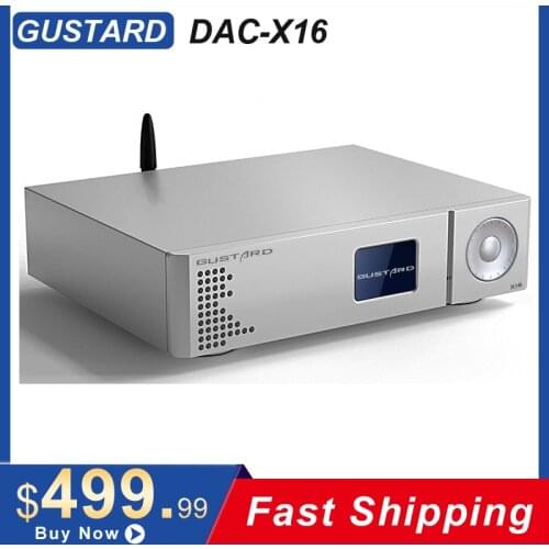 GUSTARD DAC-X16 DSD512 PCM768kHz MQA Full Decoding Bluetooth5.0 Native Balanced DAC Dual ES9068AS XU216 USB IIS