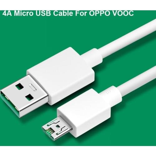 For OPPO VOOC Micro USB Cable 4A Quick Charging Data SYNC Line For OPPO R7 R7S R9 R9S R11 R11S R15 R15X Plus R7C R7T R5 N3 U3