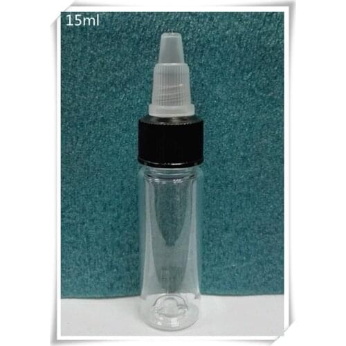 Twist cap bottle PET plastic essential oil bottle 15ml dropper bottle unicorn bottle 200pcs/lot