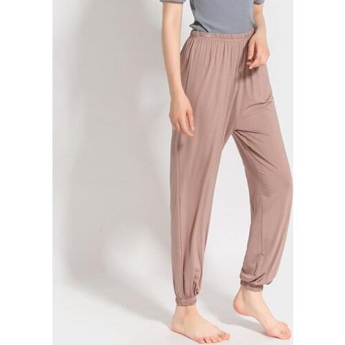 Hot Summer 90% Modal Women Sleep Bottoms Trousers Cool Pajama Harem Pants Sleepwear Homewear Good Quality Cozy Nice Soft