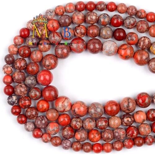 Natural Red Imperial Turquoises stone Beads For Jewelry Making Diy Bracelet Necklace Findings 15inches 6 8 10mmm