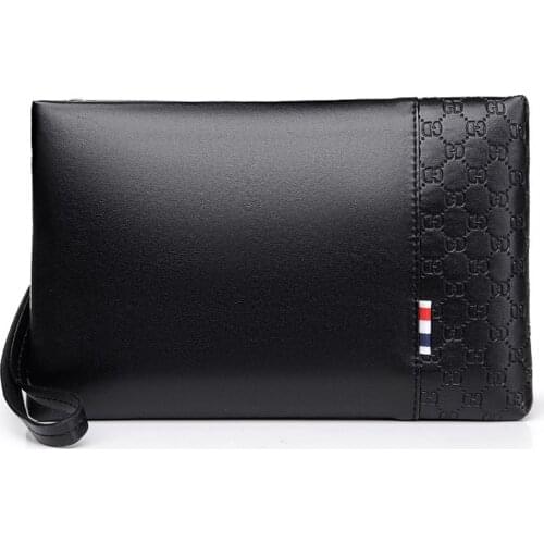 New Design Mens Day Clutch Soft Envelop Bag Big Capacity Handbag Messenger Bag Male Travel Bag iPad Case