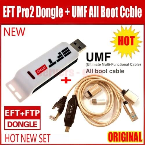 NEW Original EFT Pro2 Dongle /EFT Pro Dongle EFT+FTP Key 2 IN 1 DONGLE + (UMF) ALL BOOT CABLE + FTP Unlimited download