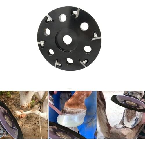 Hoof Cutter Metal Cow Cattle Hoof Trimming Cutter Livestock Sheep Foot Trimmer Disc Plate With 6 Sharper Farm Animal Supplies