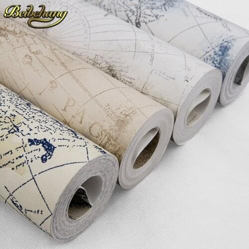 Beibehang papel de parede 3D Mediterranean Map earth Wallpaper For Wall Classic Embossed TV Room Bedroom Wall paper Home Decor