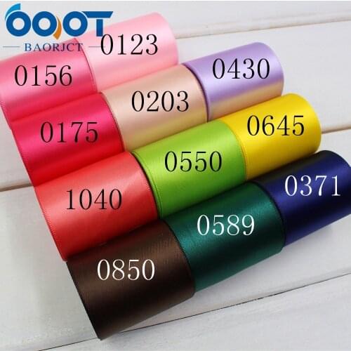 OOOT BAORJCT 1742714,high quality 10Yards 50mm Solid Satin Ribbon Bag Clothing Shoe Material Gift Wrap Bakery Package Hairbow