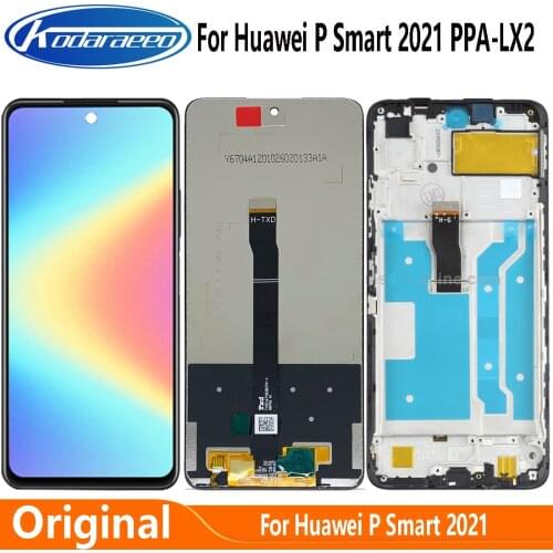 Original Screen 6.67"For Huawei P Smart 2021 PPA-LX2 LCD Display Touch Screen Digitizer With Frame Replacement Parts
