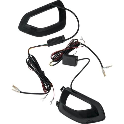 Front L & R Smoke LED Grille Lights for Dodge 2015 2016 2017 2018 2019 for Charger SRT Scat Pack