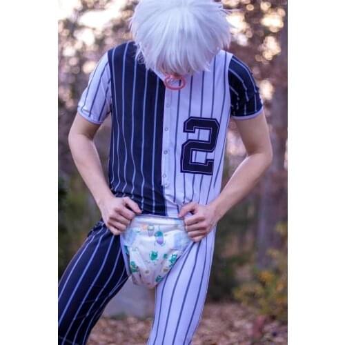 Adult baby Onesie Diaper Boy ABDL Jumpsuit Adult Jumpsuit DDLG Adult Mens Bodysuit Pajamas Sexy baby onesie baby boy clothes XL