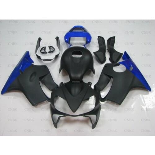 Plastic Fairings for CBR600F4i 03 CBR600 F4i Body Kits 02 CBR600F4i Fairings 2001 - 2003 matte Black Blue