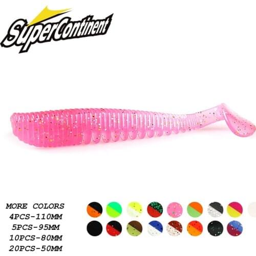 SupercontinentNEW Fishing Lures 5cm 8cm 9.5cm 11cm Artificial Baits Wobblers Soft Lures Shad Carp Silicone Fishing Baits