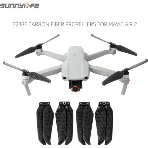 4pcs 2 Pairs Mavic Air 2 7238F Carbon Fiber Propellers Quick-Release 8743 Propeller for DJI Mavic Air 2