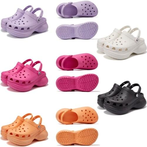 Luxury Brand Clogs Women Sandals Fashion Breathable High Heels Casual Shoes Solid Non-slip Beach Lightweigt EVA New Slippers