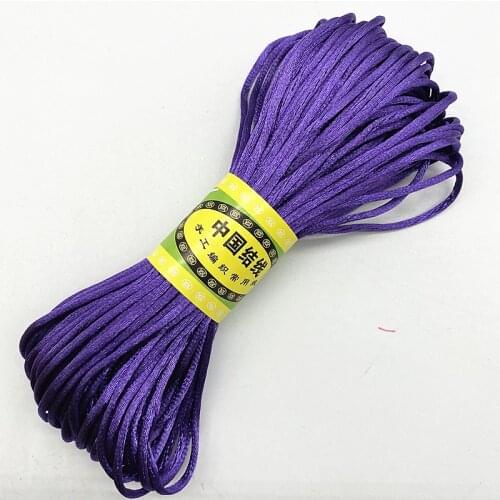 New 20yards/lot 1.5 2.5mm Chinese Knot Line Cord Silk Satin Cord Nylon Cord DIY String Necklace Bracelets Cord #14