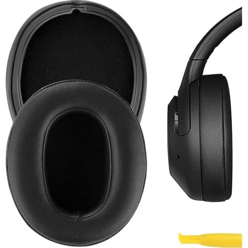 Geekria QuickFit Protein Leather Replacement Ear Pads for Sony WH-XB900N Headphones Earpads, Headset Ear Cushion Repair Parts