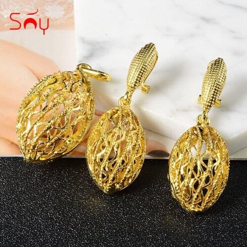 Sunny Jewelry 2021 Fashion New Jewelry For Women Earrings Pendent Romantic Sets For Wedding Party Anniversary Gift Trendy Sets