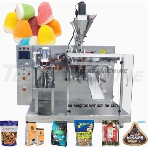 CBD Stand up Pouch Dog Food Packaging Machine with Zipper Opener