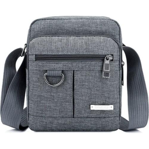 Mens 2021 New Fashion Shoulder Bag Crossbody Oxford Bags For Men Solid Color Satchels Fashion Leisure Sling Zipper Handbags