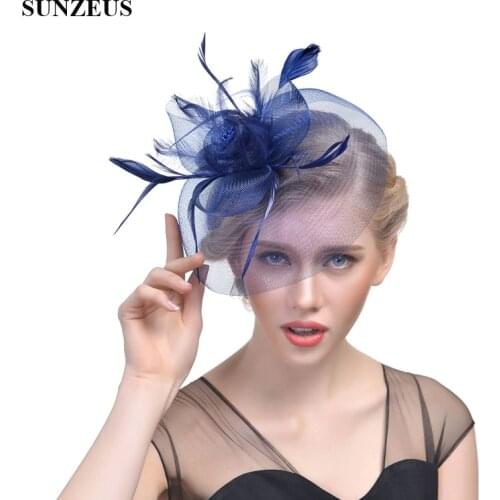 Bridal Hats with Flora Elegant Wedding Accessories Bride Hats White Fascinator Hats Womens Formal Occasion bibi mariage SH30