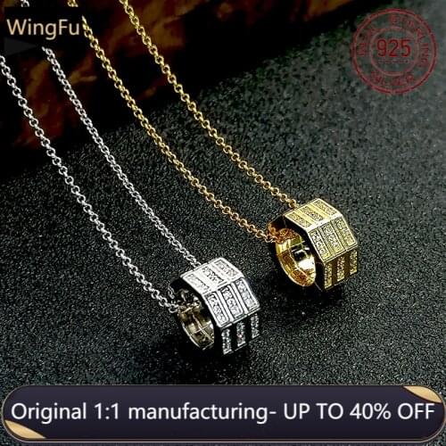 S925 sterling silver necklace rectangular pendant women fashion luxury brand monaco jewelry gift