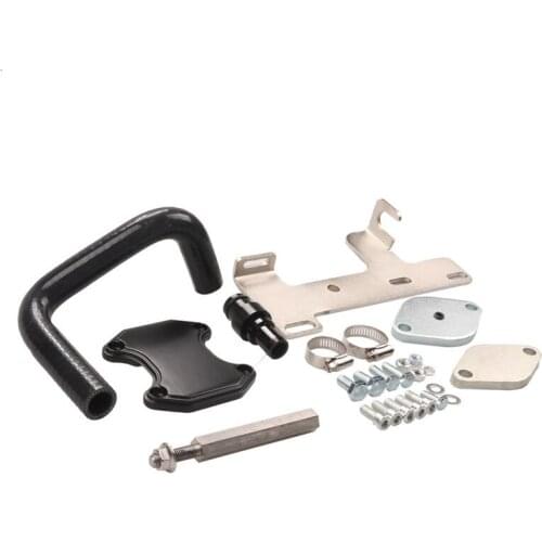 1Set Car Racing EGR Valve Cooler Delete Kit Fits Exhaust gas circulation pipe Kit for 10-14 Dodge Ram replace accessories parts