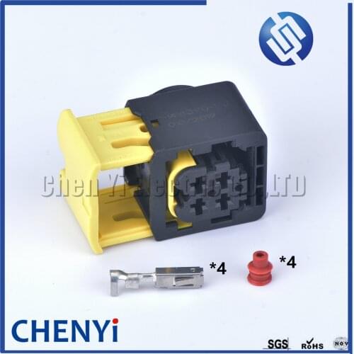 1 set 4 pin Tyco Amp 1-1418390-1 Waterproof Automotive Electric Oxygen Sensor Connector 114183901