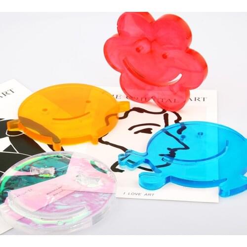 Large Irregular Round Coaster Mold Cup Mat Silicone Resin Mold Epoxy Resin Cement Casting Jewelry DIY Making Art Tools