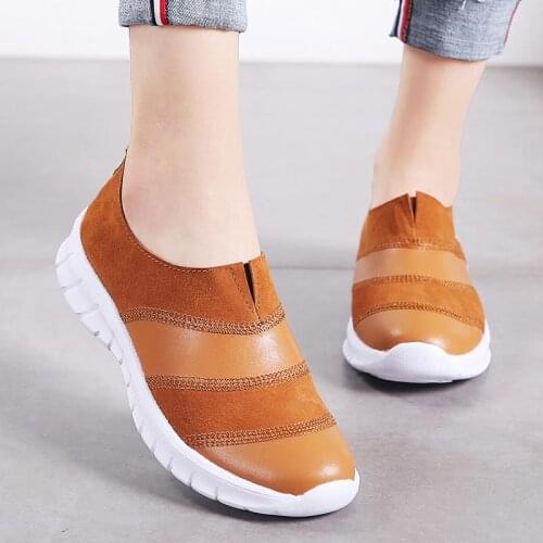 Large Size Autumn Slip-ons Womens Running Shoes Sports Woman Sport Shoes Women Sneakers Orange Athletic Brand Baskets A-1511