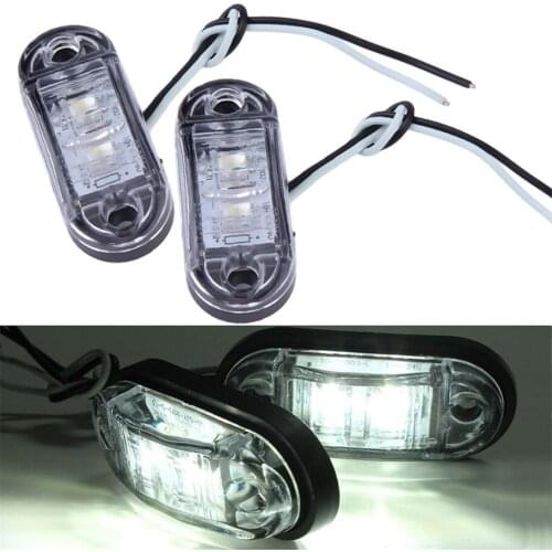 1 Piece Piranha LED Side Marker Blinker Light Lamp For Car Truck Trailers 12/24V White Hot Selling