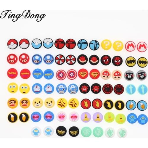 Anime Theme Joystick Cover Thumb Stick Grip Cap For Nintend Switch NS Lite Joy-Con Controller JoyCon Gamepad Thumbstick Case