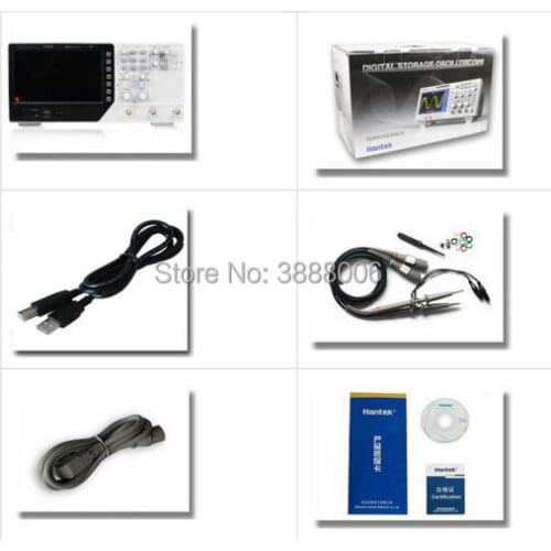 Hantek DSO7202B Digital Storage Oscilloscope USB 200MHz Bandwidth 2 Channels 64K Memory Depth 2Gsa/s Display Oscilloscope