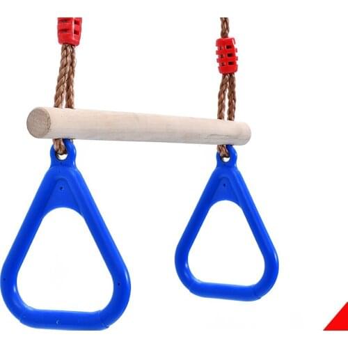 Children Outdoor Wooden Stick Injection Handshaking Ring Educational Toys Shake Hands Climbing Indoor Fitness Equipment For Kid
