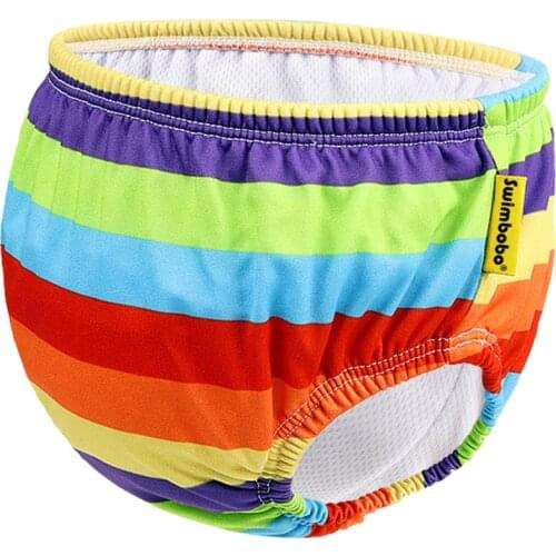 Baby Swim Diaper Waterproof Adjustable Cloth Diapers Pool Pant Swimming Diaper Cover Reusable 2-3 Times Washable Baby Nappies