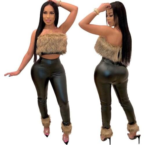 Elastic High Waist Pu Leather Pants With Leg Warmer for Women Sexy Pencil Skinny Trousers Black Slim Hip Push Up Female Leggings