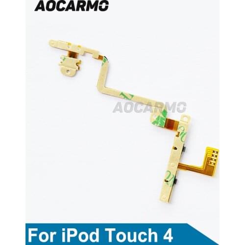 Aocarmo New Power On/Off Volume Button Flex Cable For iPod Touch 4 4th