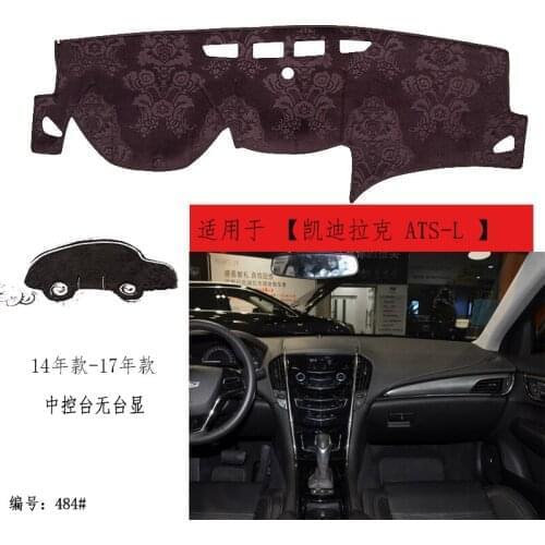 TOMMIA For Cadillac ATS-L 14-17 Dashboard Pad Cover Dash Mat Anti-Sun Velvet Instrument