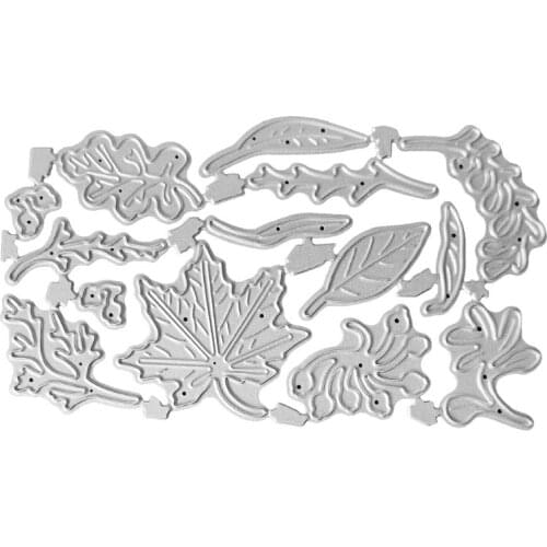 Leaves Flowers Shape Frame Carbon Steel Cutting Dies DIY Scrapbooking Photo Album Embossing Paper Cards Making Stencil