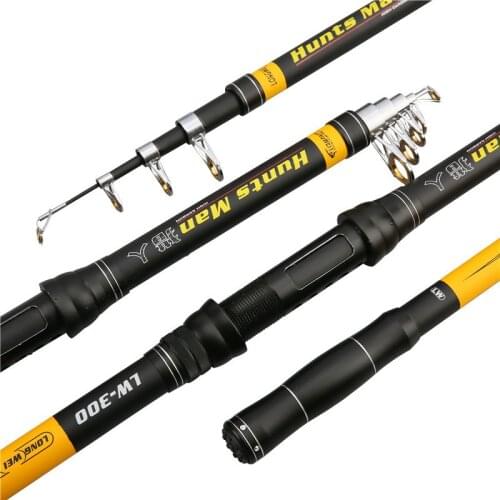 Mavllos Superhard Carbon Telescopic Fishing Rod 2.1M-2.7M-3.6M-4.5M L.wt 10-30 Carp Fishing Rod for Bass Pike Fishing Tackle